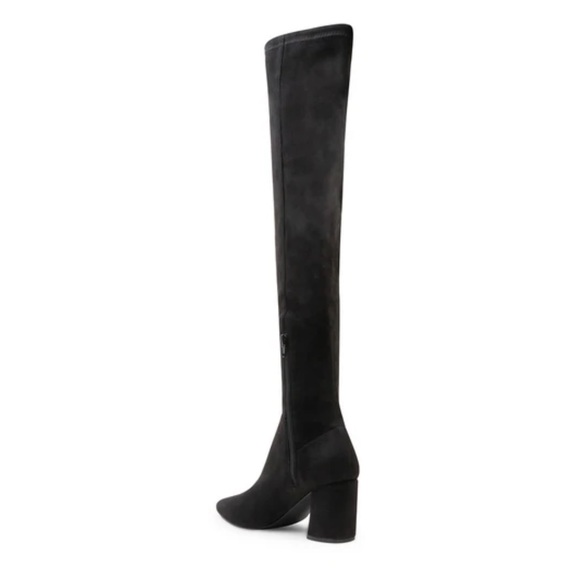NEW IN BOX! Steve Madden Black Faux Suede Over The Knee Nifty Heeled Boo… - Picture 7 of 16